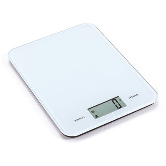 Bilancia da cucina digitale con piatto in vetro 1g/8kg cm 23x17x1,5