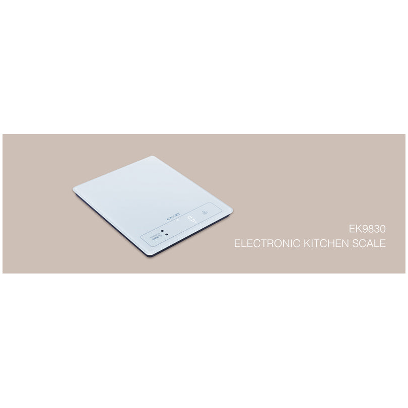 Bilancia da cucina digitale con piatto in vetro temperato 1g/15kg cm 24x20x2,25