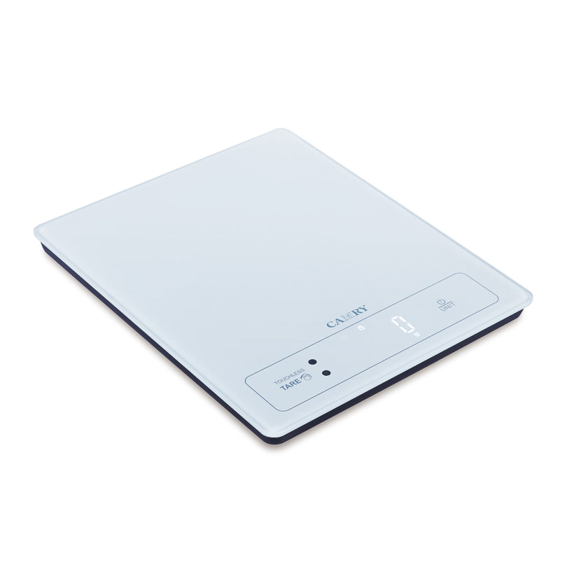 Bilancia da cucina digitale con piatto in vetro temperato 1g/15kg cm 24x20x2,25