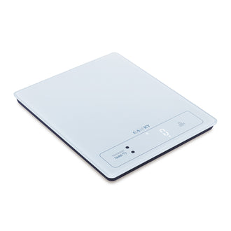 Bilancia da cucina digitale con piatto in vetro temperato 1g/15kg cm 24x20x2,25