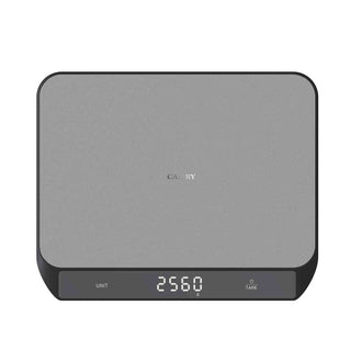 Bilancia da cucina digitale e ricaricablie con piatto in acciaio inox, 1g/20kg cm 24x19,5x2,5
