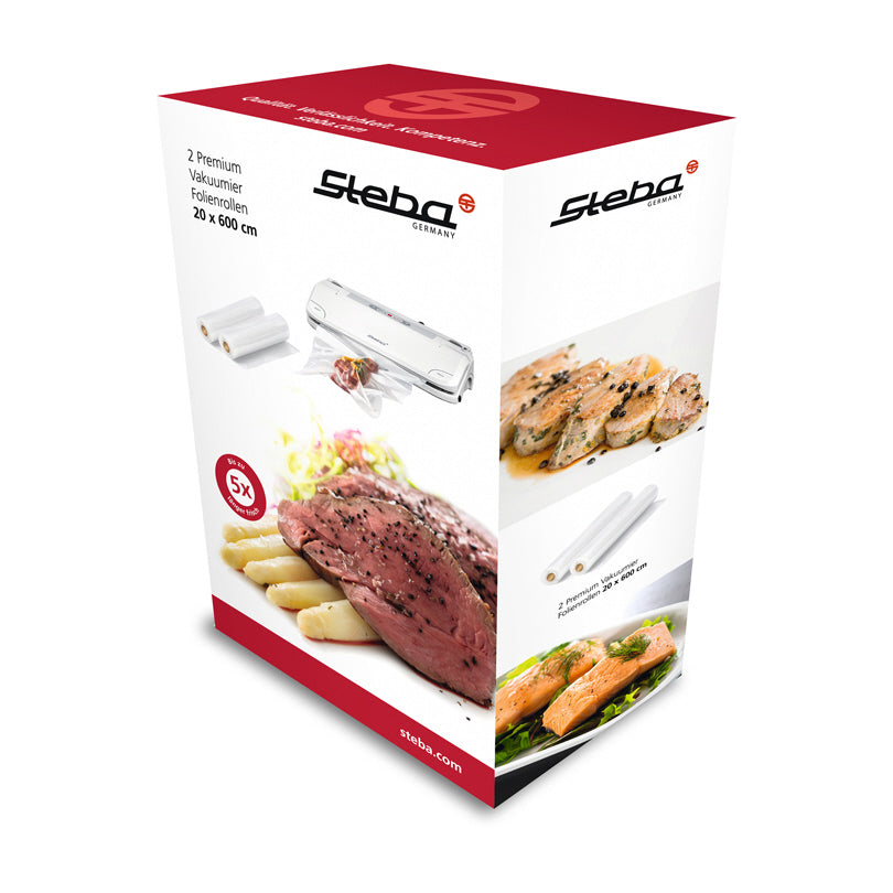 Rotoli sottovuoto piccoli per Sous-Vide, confezione da 2 pezzi cm 20x600