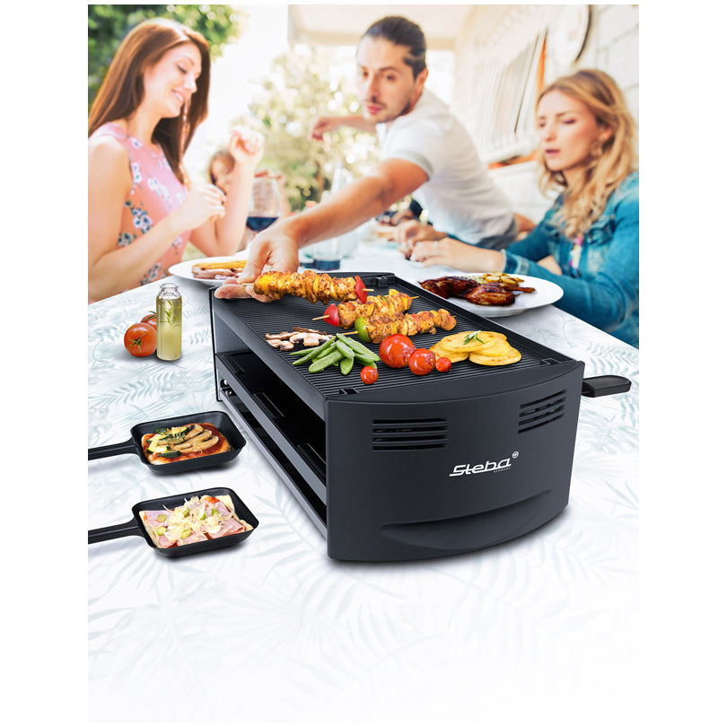 Pizza-Raclette per 6 persone "RC 6 BAKE & GRILL" cm 45x23x13,5