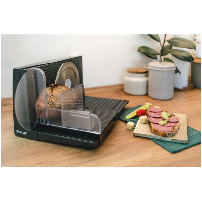 Affettatrice elettrica multifunzionale "AS 100" con lama ondulata (cm Ø17) cm 26,5x33x20