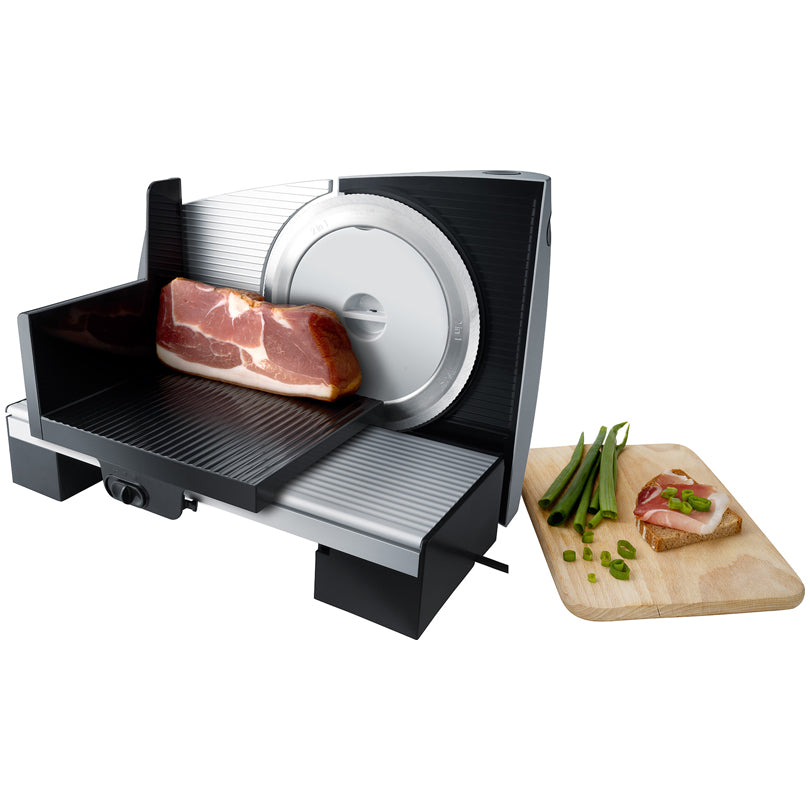 Affettatrice elettrica multifunzionale "AS 200" con lama universale 2 in 1 (cm Ø17) cm 23x33,5x23,5