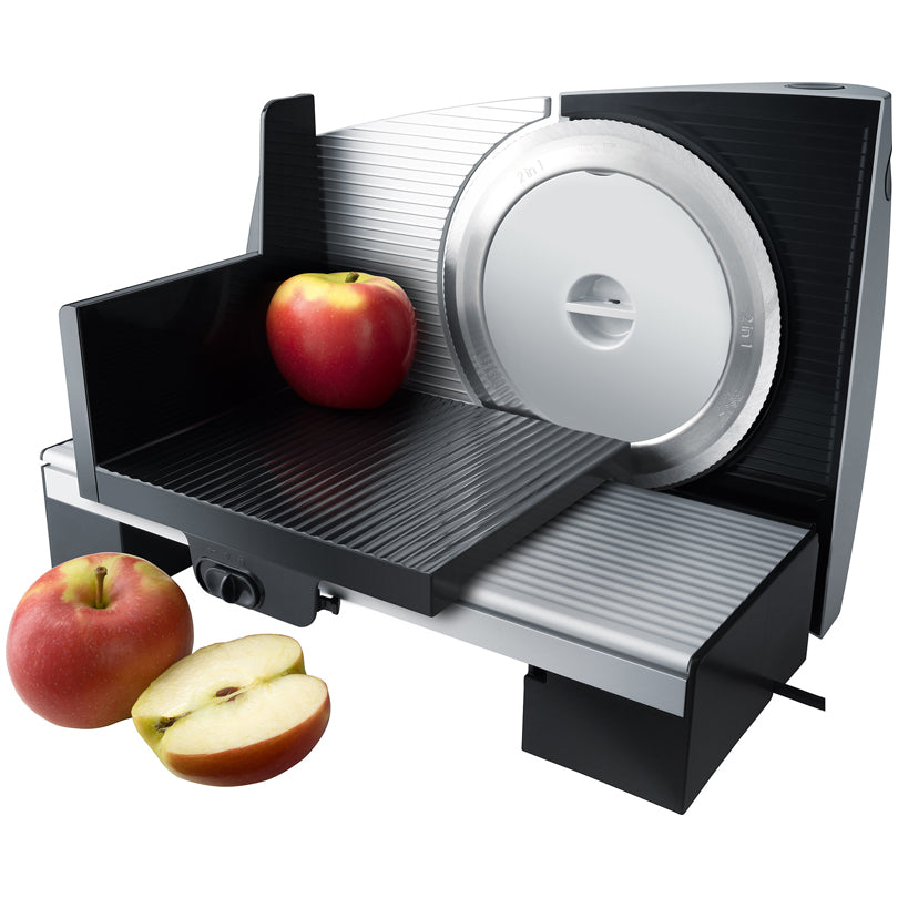 Affettatrice elettrica multifunzionale "AS 200" con lama universale 2 in 1 (cm Ø17) cm 23x33,5x23,5