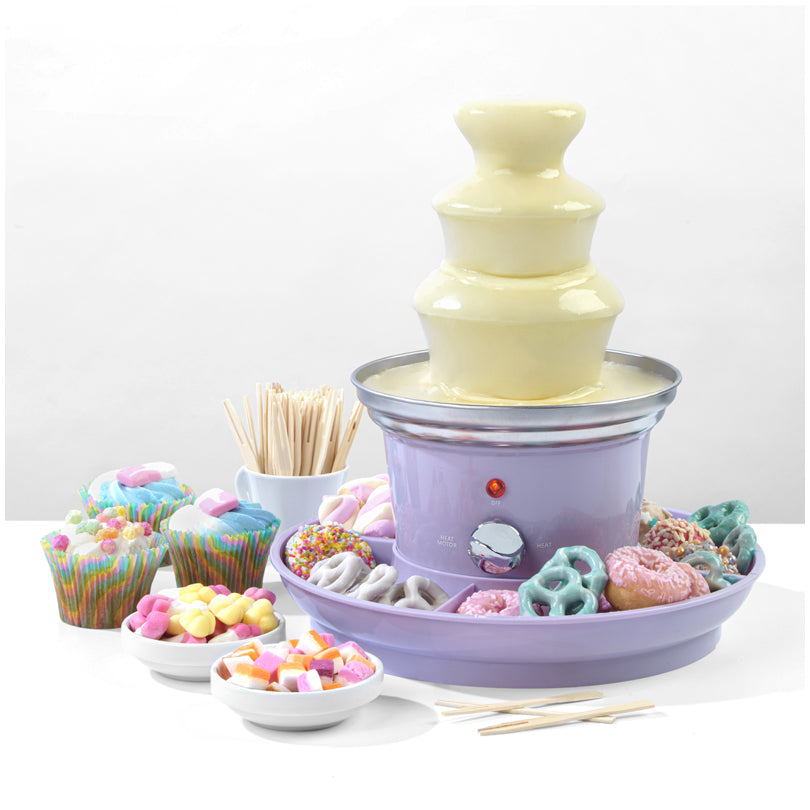 Fontana di cioccolato con vassoio cm Ø26x26