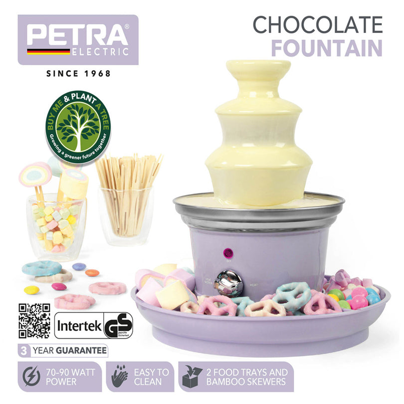 Fontana di cioccolato con vassoio cm Ø26x26