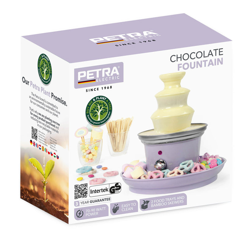 Fontana di cioccolato con vassoio cm Ø26x26