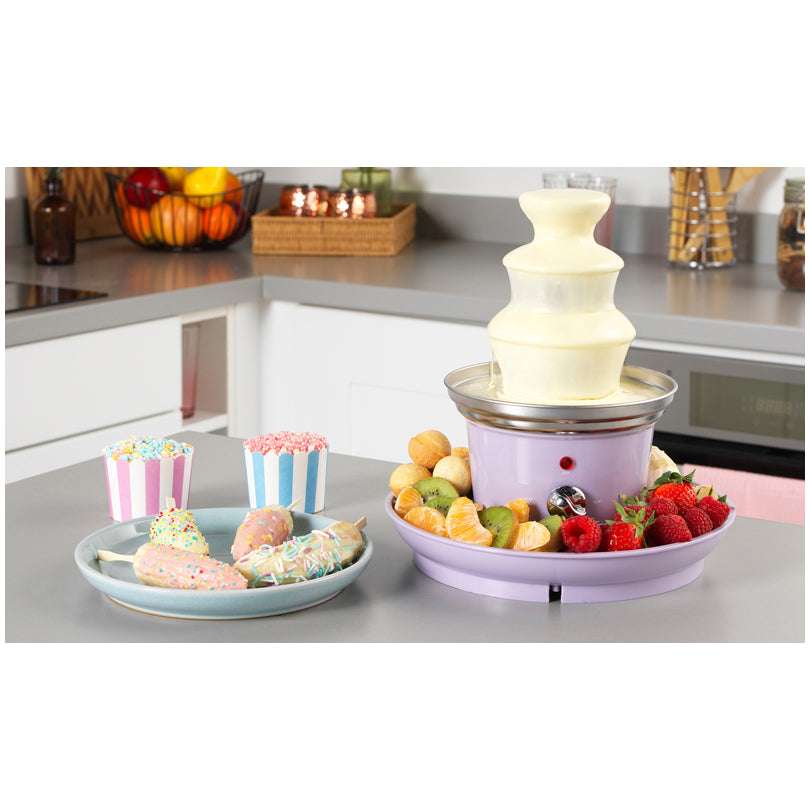 Fontana di cioccolato con vassoio cm Ø26x26