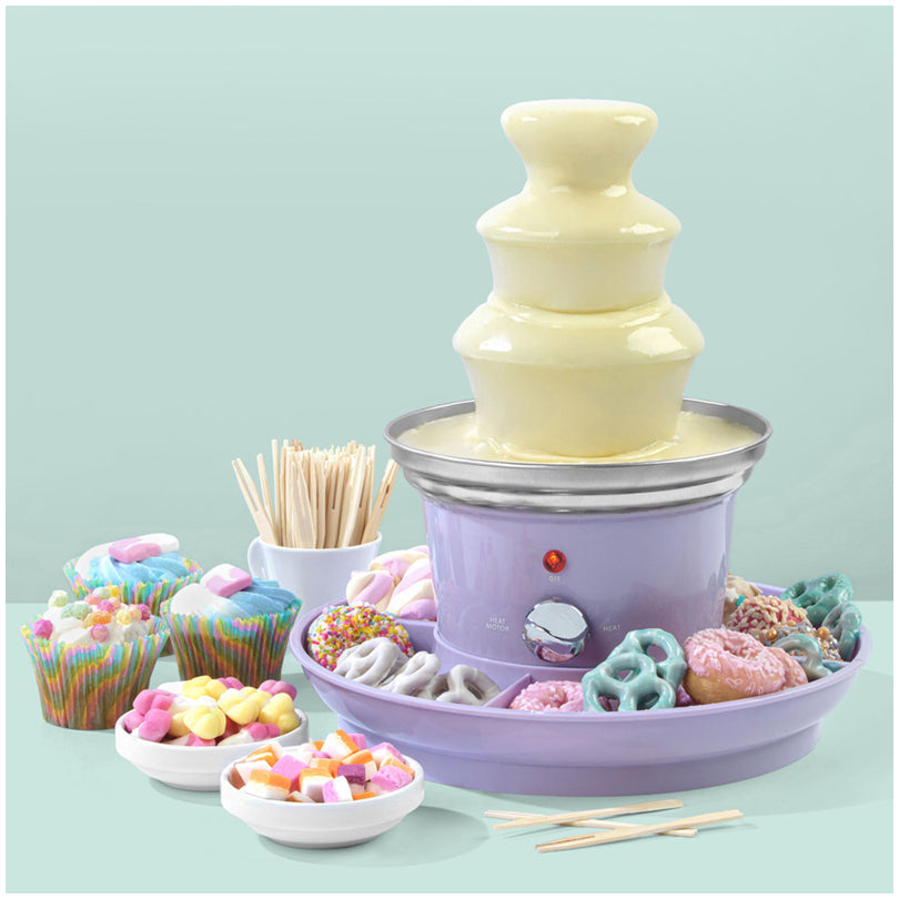 Fontana di cioccolato con vassoio cm Ø26x26