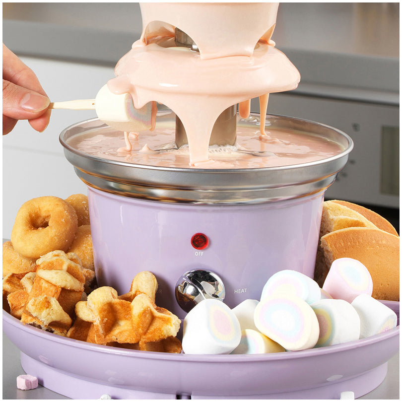 Fontana di cioccolato con vassoio cm Ø26x26