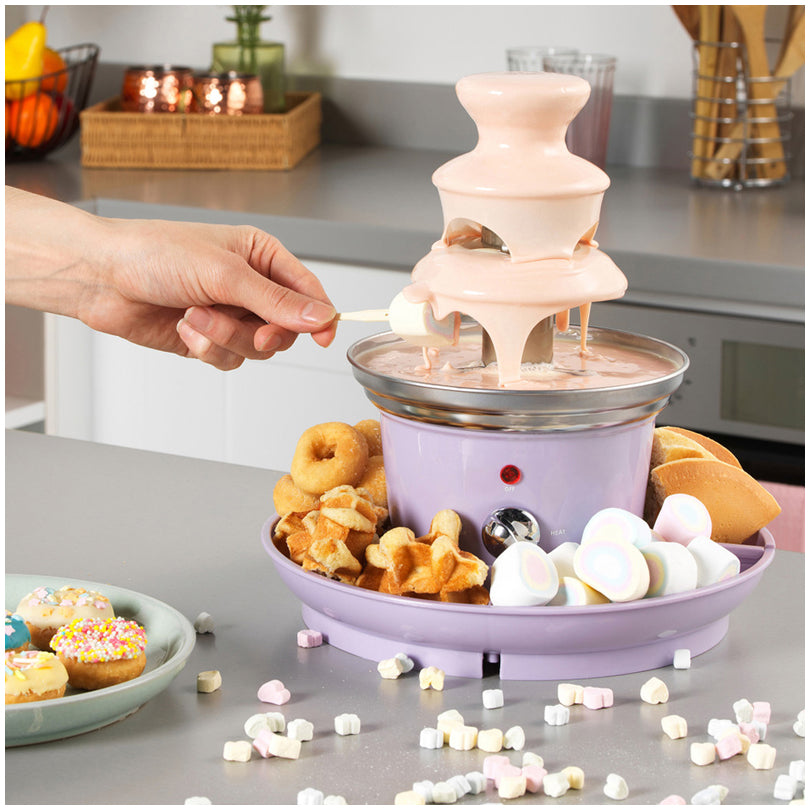 Fontana di cioccolato con vassoio cm Ø26x26