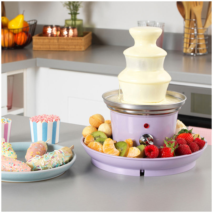 Fontana di cioccolato con vassoio cm Ø26x26