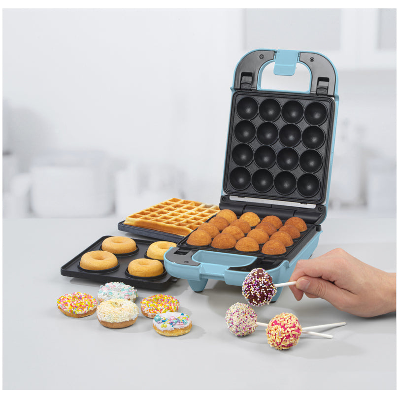 Mini Cake Maker 3 in 1 "Cakepops, Waffel, Donuts" cm 23x15x11