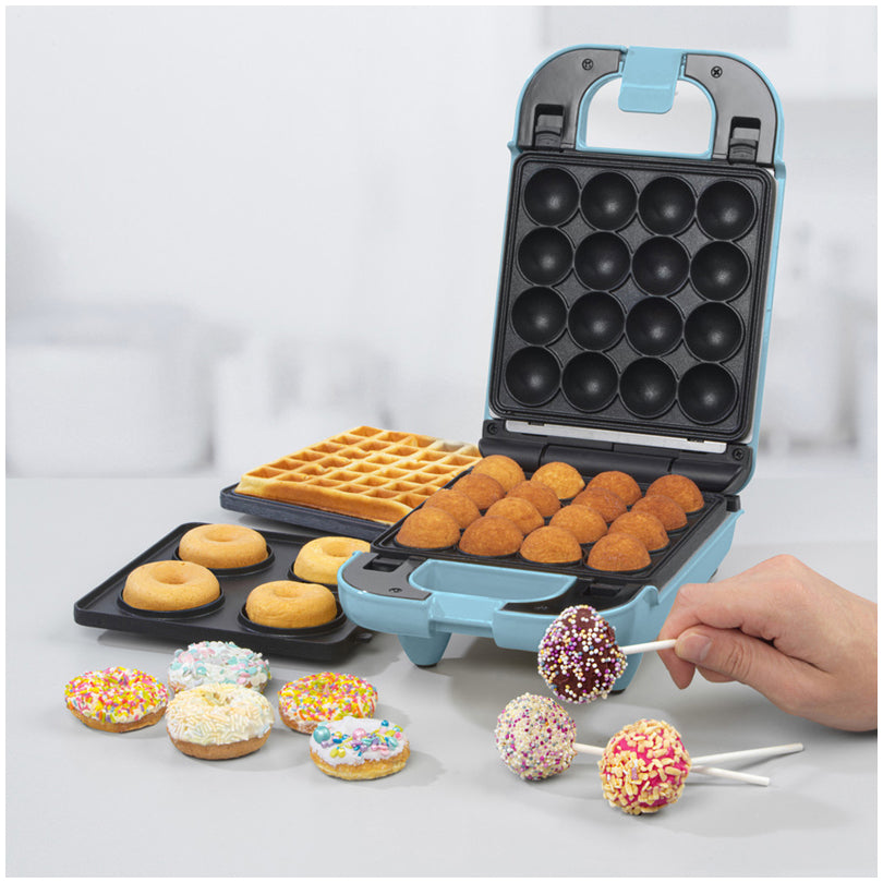 Mini Cake Maker 3 in 1 "Cakepops, Waffel, Donuts" cm 23x15x11