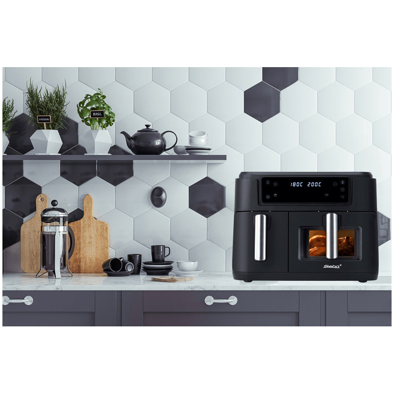 Friggitrice ad aria calda "HF 9500 DUO" Dual Zone cm 40x38x31