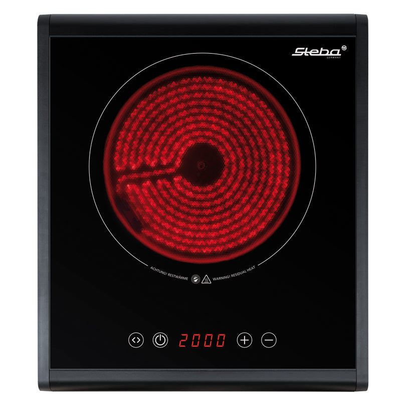 Piano di cottura in vetroceramica "HK 25" cm Ø18,5/cm 27x31x5