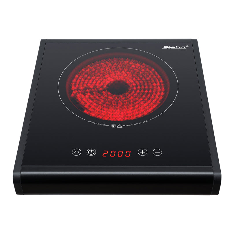 Piano di cottura in vetroceramica "HK 25" cm Ø18,5/cm 27x31x5