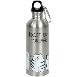 Borraccia "Cool Bottle - Funny Cats" con moschettone ml 600/cm Ø6,5x22