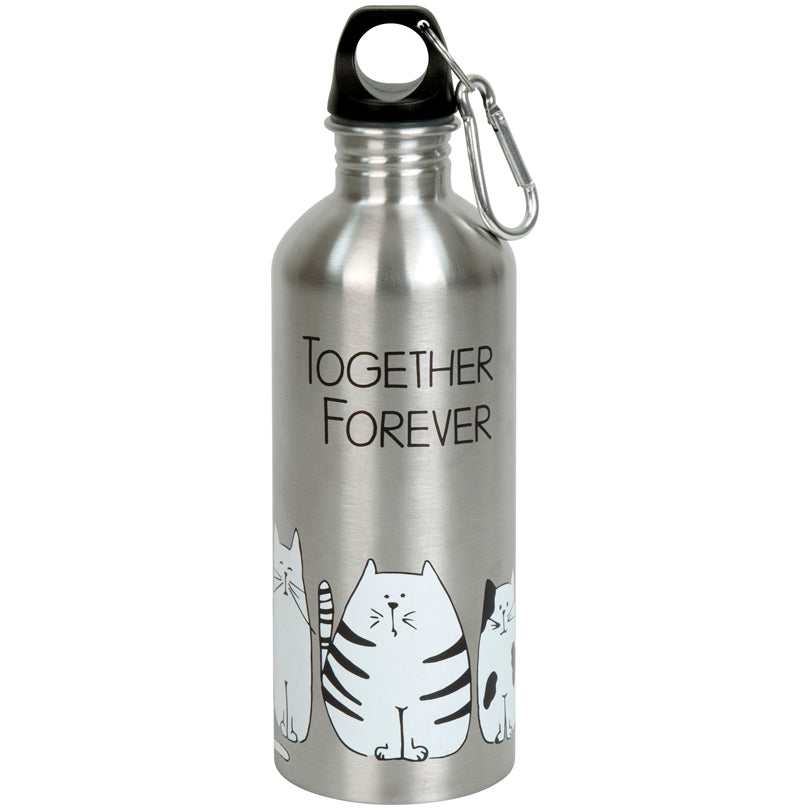 Borraccia "Cool Bottle - Funny Cats" con moschettone ml 600/cm Ø6,5x22