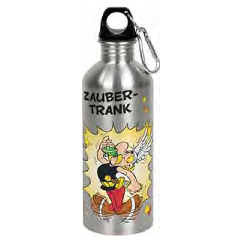 Borraccia "Cool Bottle - Asterix Zaubertrank" con moschettone ml 600/cm Ø6,5x22