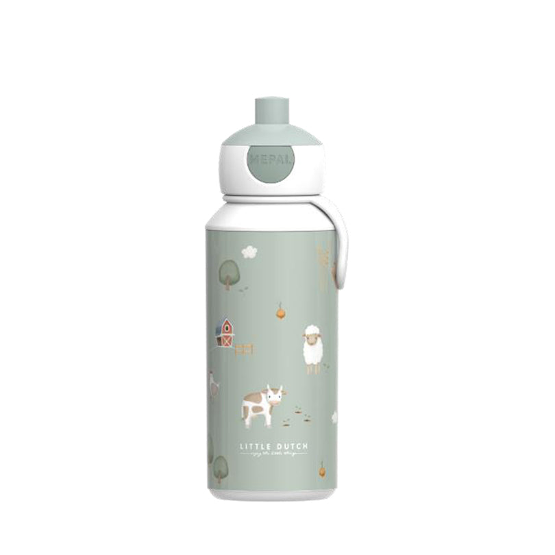 Borraccia Pop-Up "Campus - Little Farm" ml 400/cm Ø7x18,4