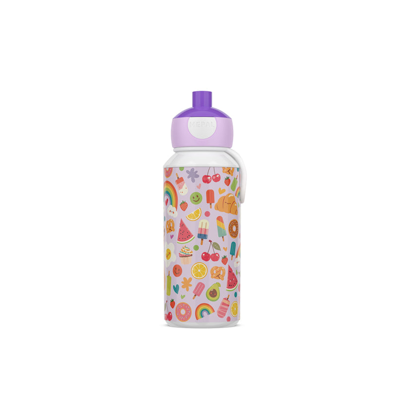 Borraccia Pop-Up "Campus - Food Fest" ml 400/cm Ø6,4x18,4