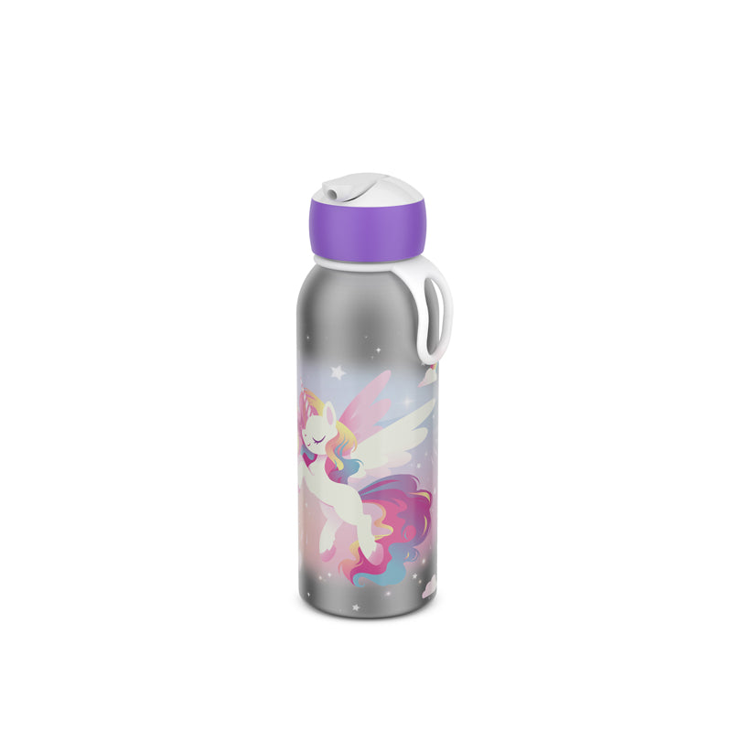 Borraccia termica Flip-Up "Campus - Unicorn Glow" ml 350/cm Ø6,5x20,2