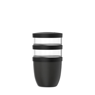 Lunchpot/Portavivande "Ellipse", a 3 pezzi ml 500+2x ml 200/Ø10
