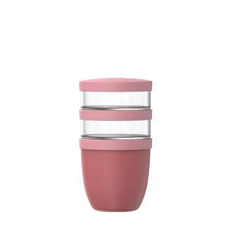 Lunchpot/Portavivande "Ellipse", a 3 pezzi ml 500+2x ml 200/Ø10