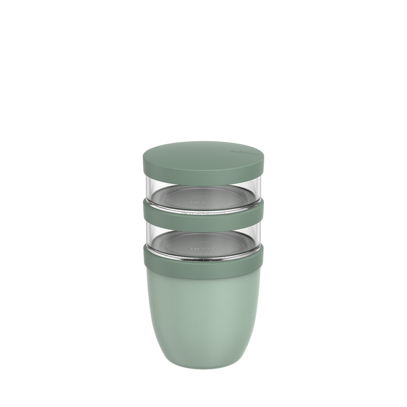 Lunchpot/Portavivande "Ellipse", a 3 pezzi ml 500+2x ml 200/Ø10