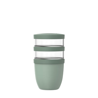 Lunchpot/Portavivande "Ellipse", a 3 pezzi ml 500+2x ml 200/Ø10