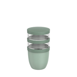 Lunchpot/Portavivande "Ellipse", a 3 pezzi ml 500+2x ml 200/Ø10