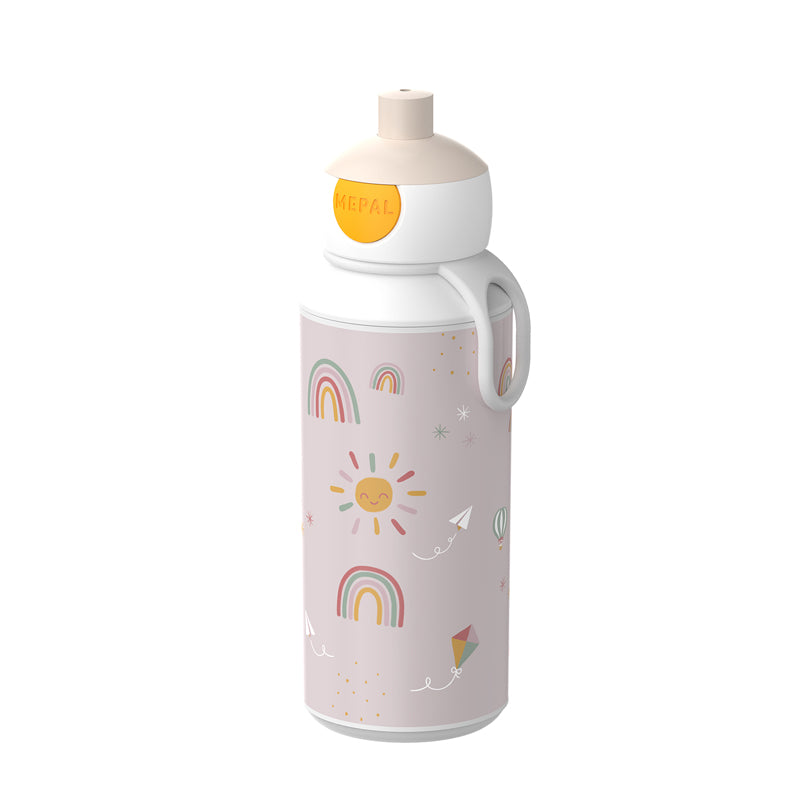 Borraccia Pop-Up "Campus - Sunshine & Rainbow" ml 400/cm Ø6,4x18,4