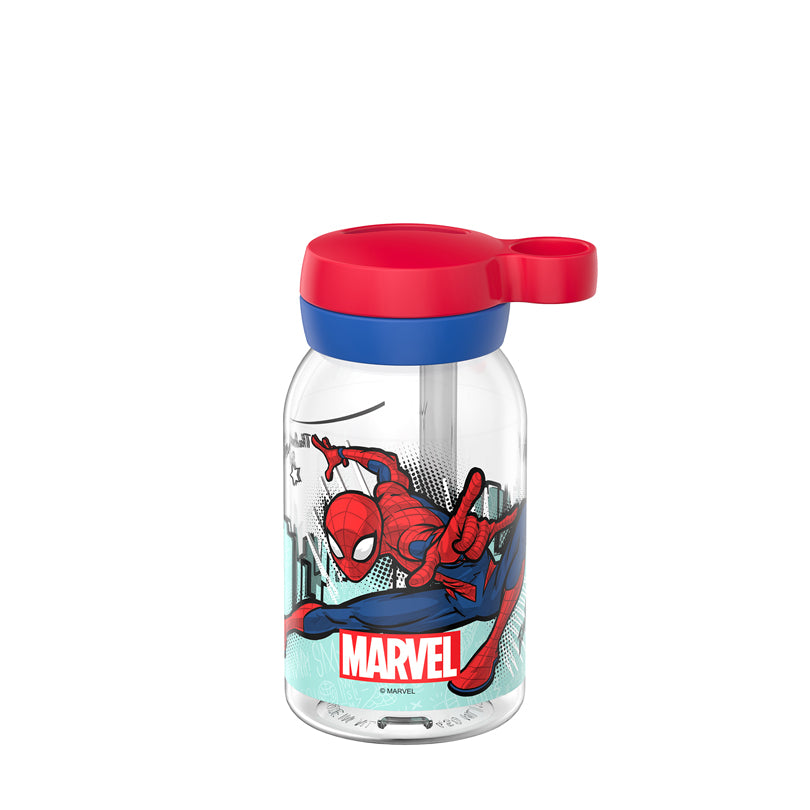 Borraccia con cannuccia "Campus - Spiderman" ml 450/cm Ø7,6x15,5