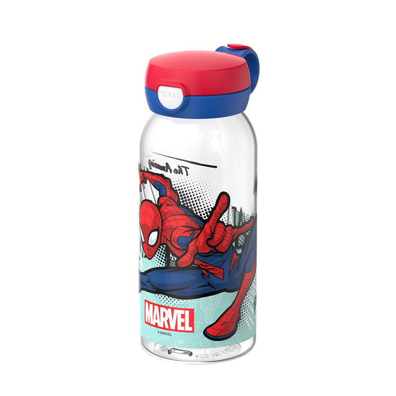 Borraccia con coperchio a ribalta "Campus - Spiderman" ml 600/cm Ø7,6x19,5