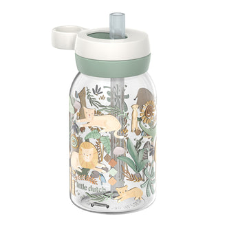 Borraccia con cannuccia "Campus - Little Dutch Safari Friends" ml 450/cm Ø7,6x15,5