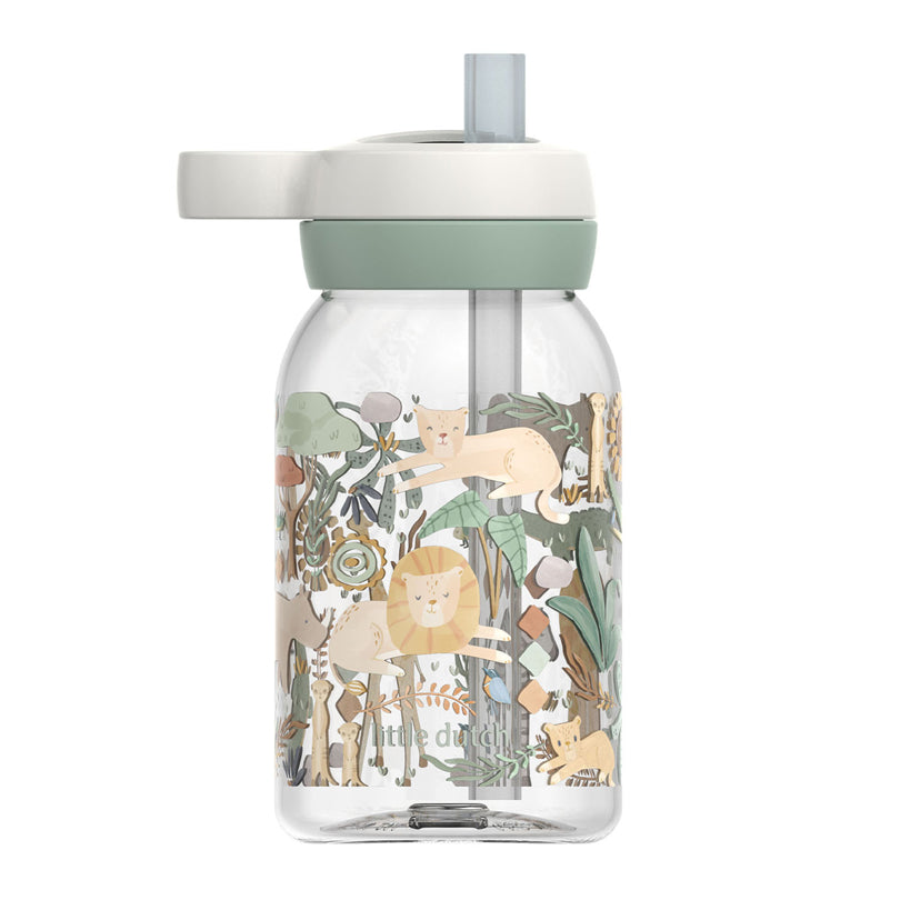 Borraccia con cannuccia "Campus - Little Dutch Safari Friends" ml 450/cm Ø7,6x15,5