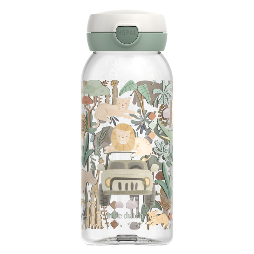 Borraccia con coperchio a ribalta "Campus - Little Dutch Safari Friends" ml 600/cm Ø7,6x19,5