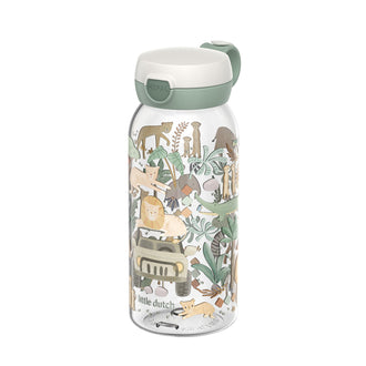 Borraccia con coperchio a ribalta "Campus - Little Dutch Safari Friends" ml 600/cm Ø7,6x19,5