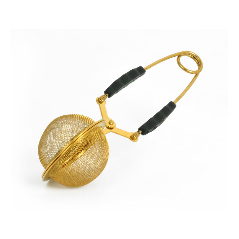 Pinza cuocitè rete con manici neri in silicone cm  5x15,5