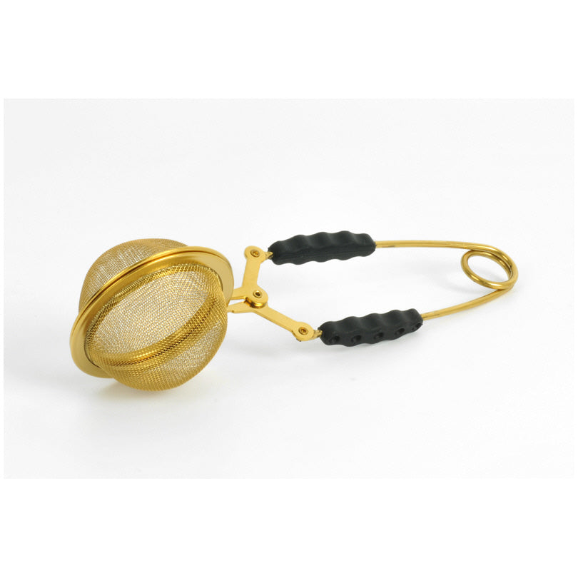 Pinza cuocitè rete con manici neri in silicone cm  5x15,5