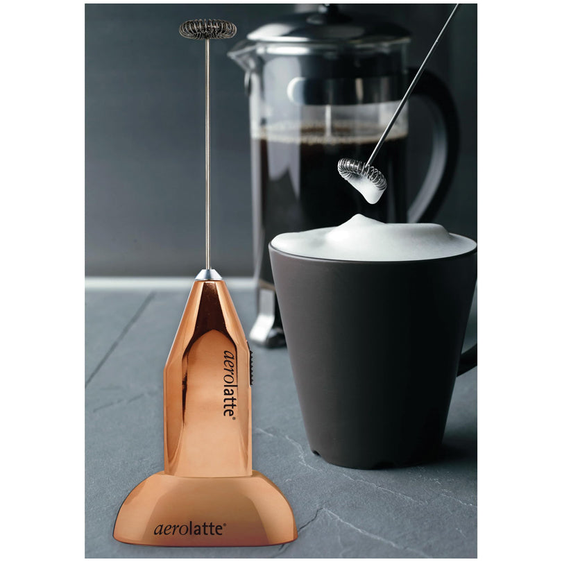 Schiumalatte "Aerolatte" con supporto, display da 6 pezzi cm 5x8x21,5