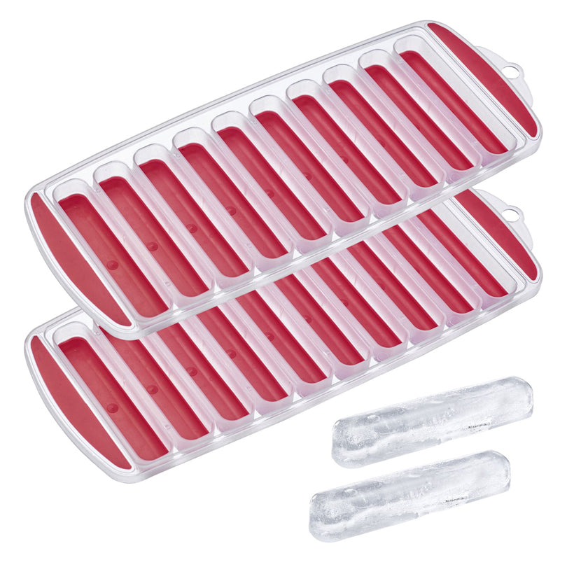 Vaschetta formaghiaccio con coperchio "Sticks", confezione 2 pezzi, in totale 20 cavità cm 29,7x11,6x2,2