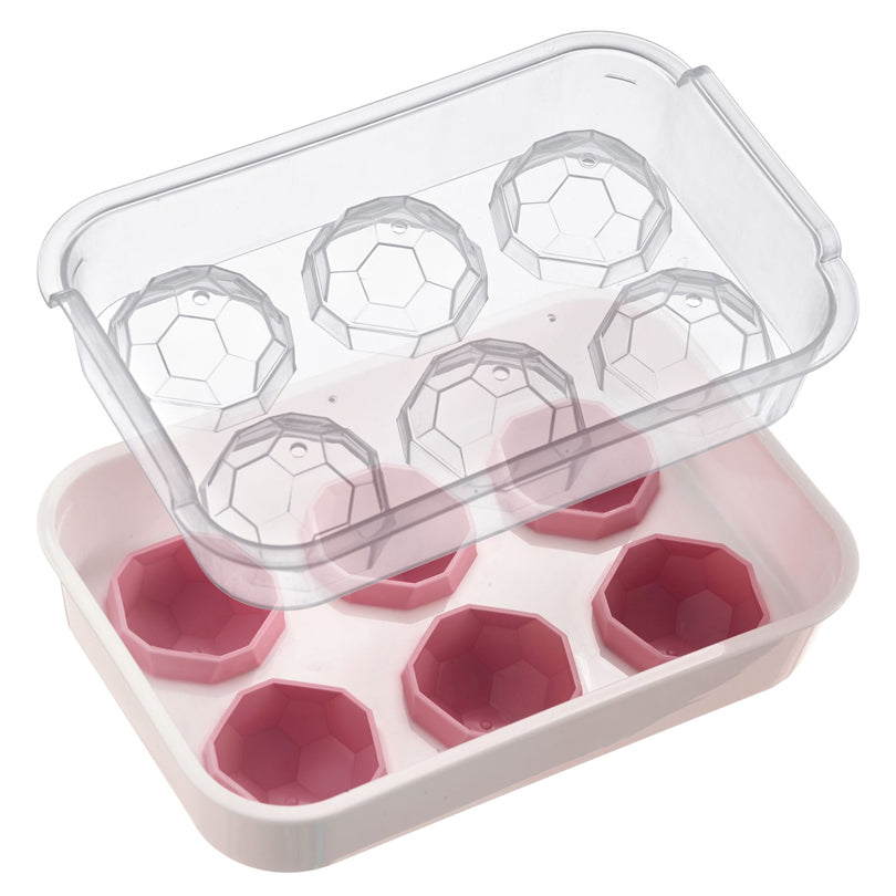 Vaschetta formaghiaccio con coperchio "Crystal", 6 cavità cm 20,2x13,5x6