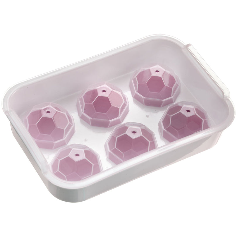 Vaschetta formaghiaccio con coperchio "Crystal", 6 cavità cm 20,2x13,5x6