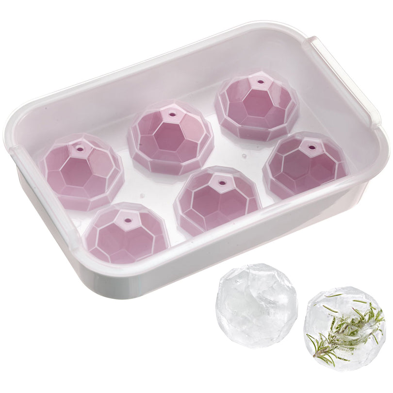 Vaschetta formaghiaccio con coperchio "Crystal", 6 cavità cm 20,2x13,5x6