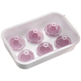 Vaschetta formaghiaccio con coperchio "Crystal", 6 cavità cm 20,2x13,5x6