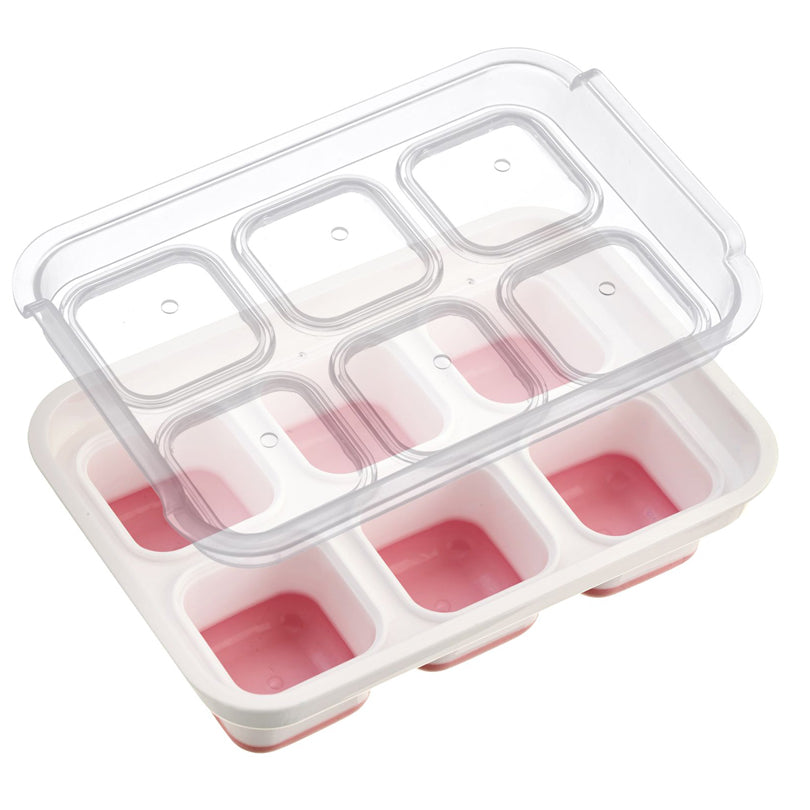 Vaschetta formaghiaccio con coperchio "Cube", 6 cavità cm 20,2x13,7x6,7